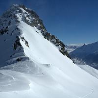  La Pointe de Cerdosse vue du col de la Charbonnière, nous sommes montés de la droite versant Sud