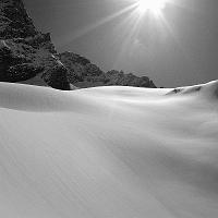  La douce pente N.O. du glacier