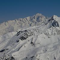  Mont Blanc, un peu jaune et sommet de Bellecôte