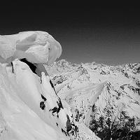  La corniche qui gratte le Mont Blanc