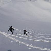  Sous l'arête finale: grosse poudre mais pas de doutes