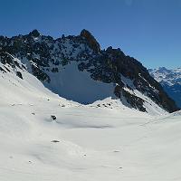  On devine le lac de Presset sous la neige