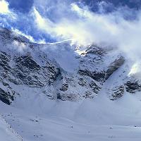  La langue glacière d'une bonne épaisseur