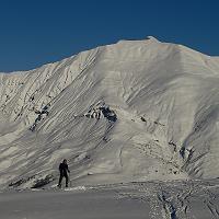  Jérôme sur fond d'Aiguille Croche