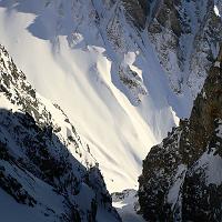  Le couloir depuis le verrou rocheux