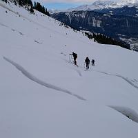  Sous le chalet de l'Arc: fissures