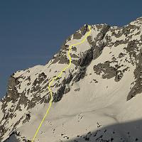  Le tracé en jaune, un peu tortueux