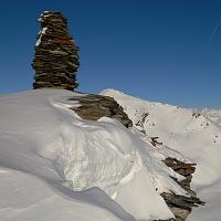  Le cairn sommital, Ouille (pointe en patois mauriennais) Allegra (3130 m)
