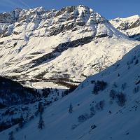  Retour sur Bessans dans les pentes sous le Béchet