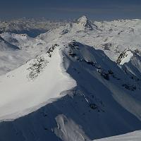  L'arête vers l'Ouest, la Dent Parrachée au fond