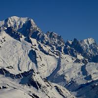  Du col du Grand Fond, le massif du Mont Blanc bien dégagé