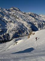  Depuis le col 2879m, Cyril en termine