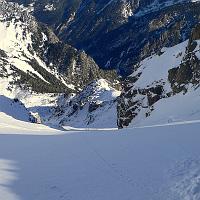  Le couloir des Chamois, peu tracé